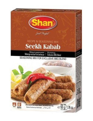 Shan Seekh Kabab Masala spice mix packet