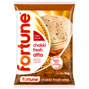 Fortune Chakki Fresh Atta 5 kg wheat flour pack